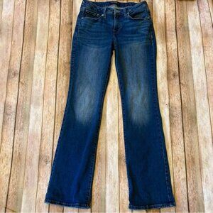 Lucky Brand Low Rise Boot Lolita 6/28 Women’s distressed Blue Jeans Cowboy Boho